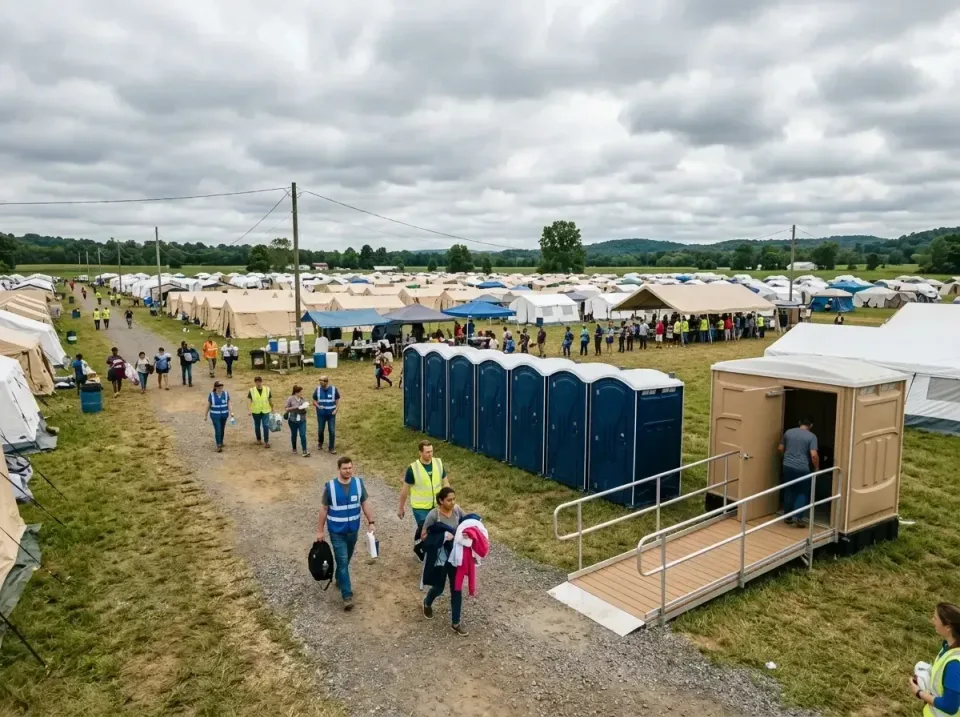 disaster-relief-camp-restrooms-010 — frequently asked questions, Dumpster & Portable Bathrooms Rental in Springdale, AR